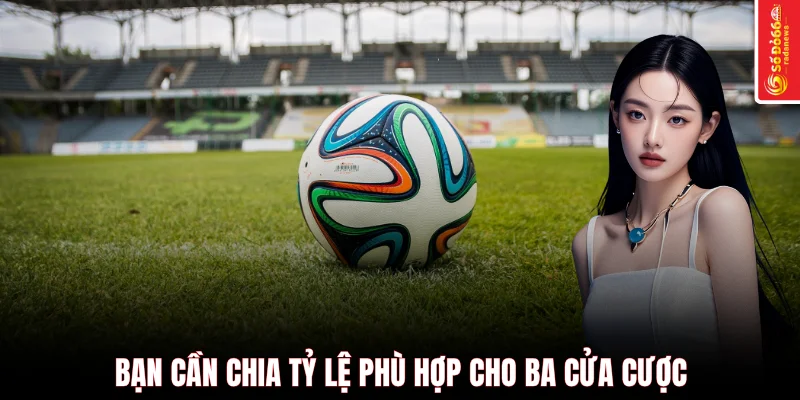 Bạn cần chia tỷ lệ phù hợp cho ba cửa cược