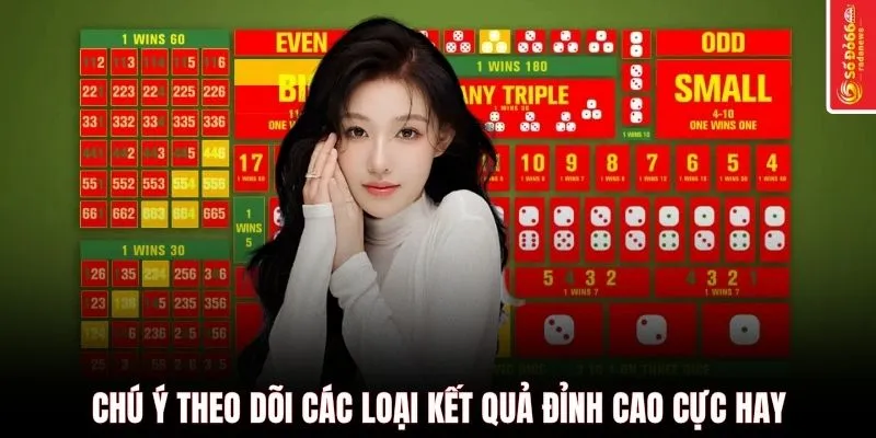 Chú ý theo dõi các loại kết quả đỉnh cao cực đỉnh