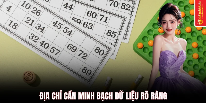 Địa chỉ cần minh bạch dữ liệu rõ ràng