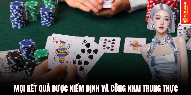 Mọi kết quả được kiểm định và công khai trung thực