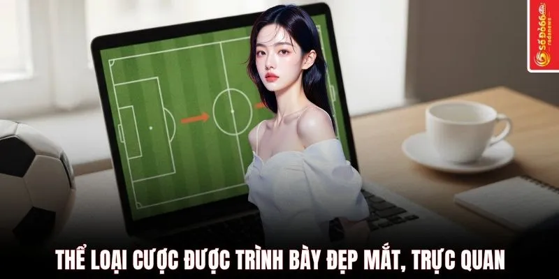 Thể loại cược được trình bày đẹp mắt, trực quan